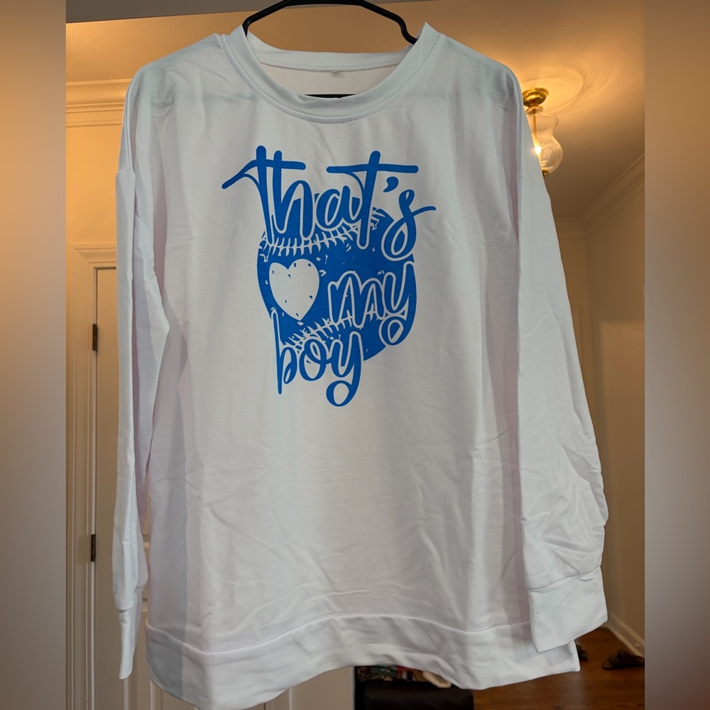 White and Blue sweatshirt